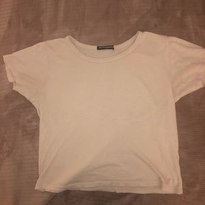 blush-ish pink Brandy Melville crop top